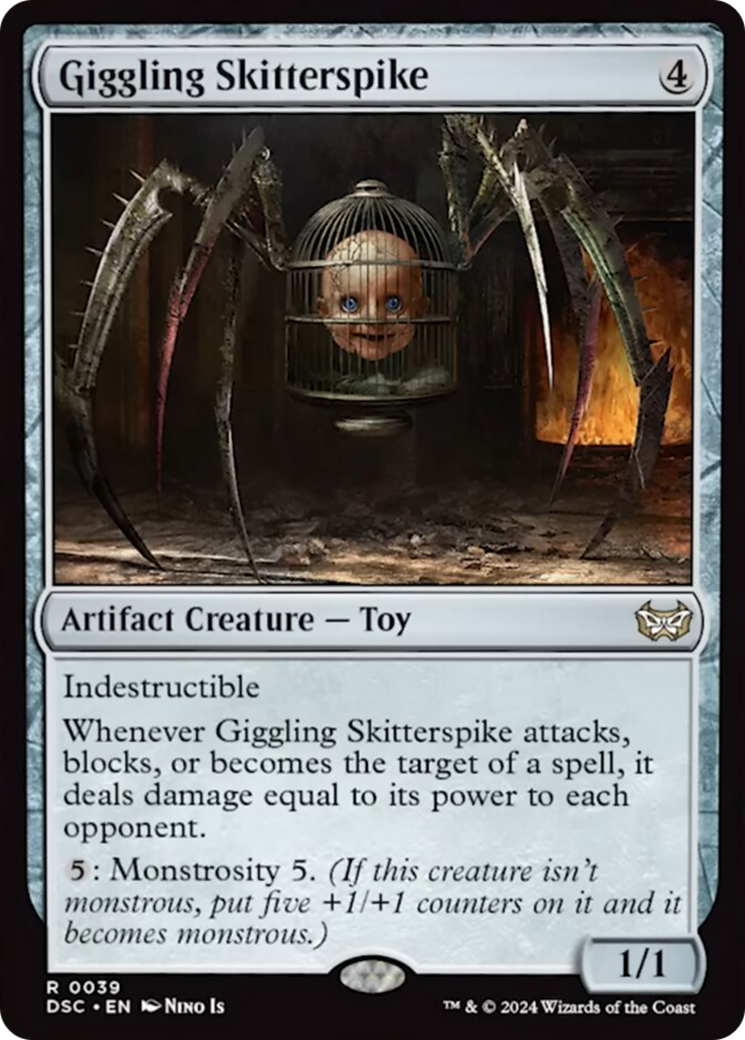 Giggling Skitterspike (Extended Art) [Duskmourn: House of Horror Commander] | Clutch Gaming