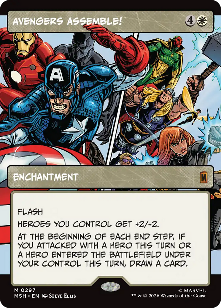 Avengers Assemble! (Borderless) (0297) [Marvel Super Heroes] | Clutch Gaming