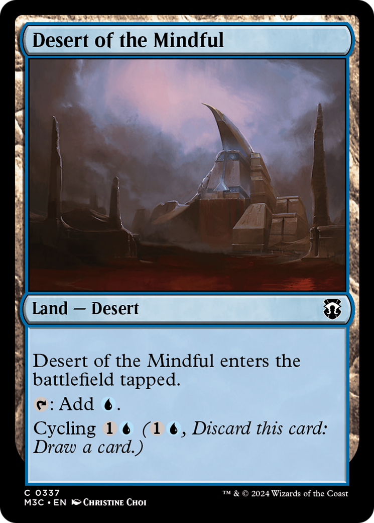 Desert of the Mindful (Ripple Foil) [Modern Horizons 3 Commander] | Clutch Gaming