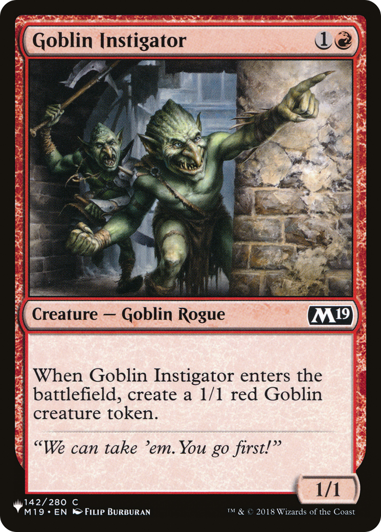 Goblin Instigator [The List Reprints] | Clutch Gaming