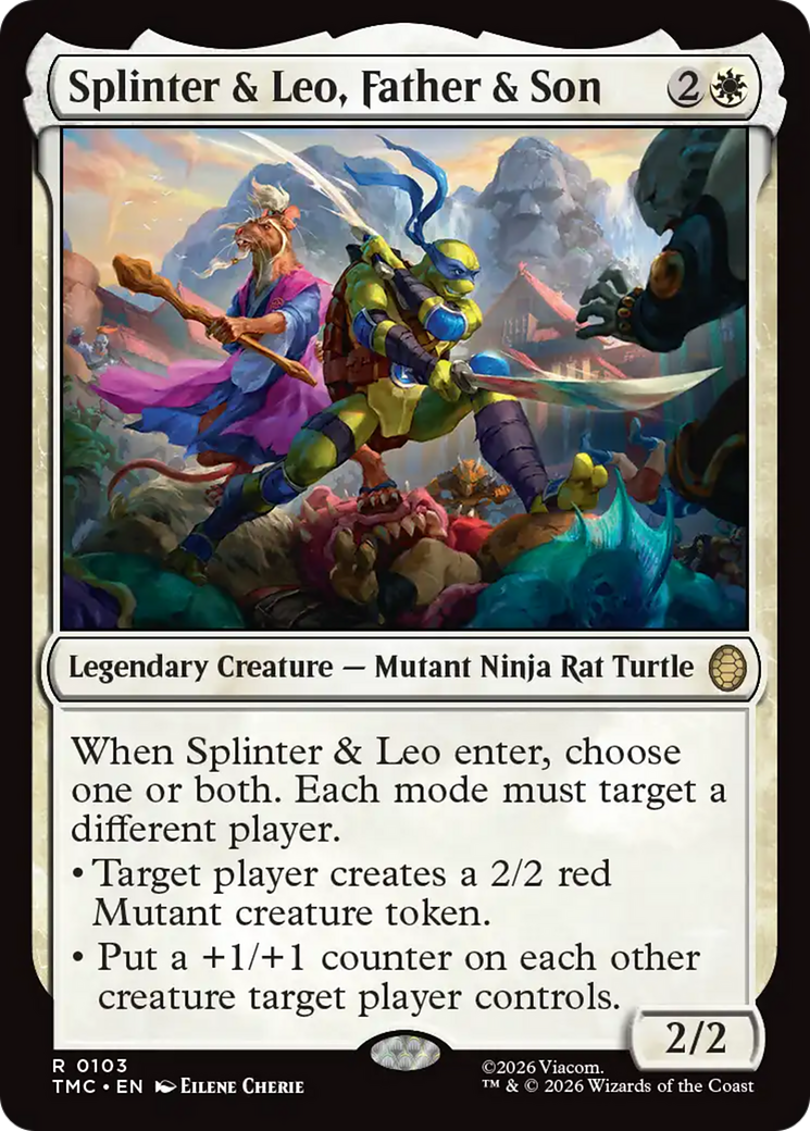 Splinter & Leo, Father & Son [Teenage Mutant Ninja Turtles Commander] | Clutch Gaming