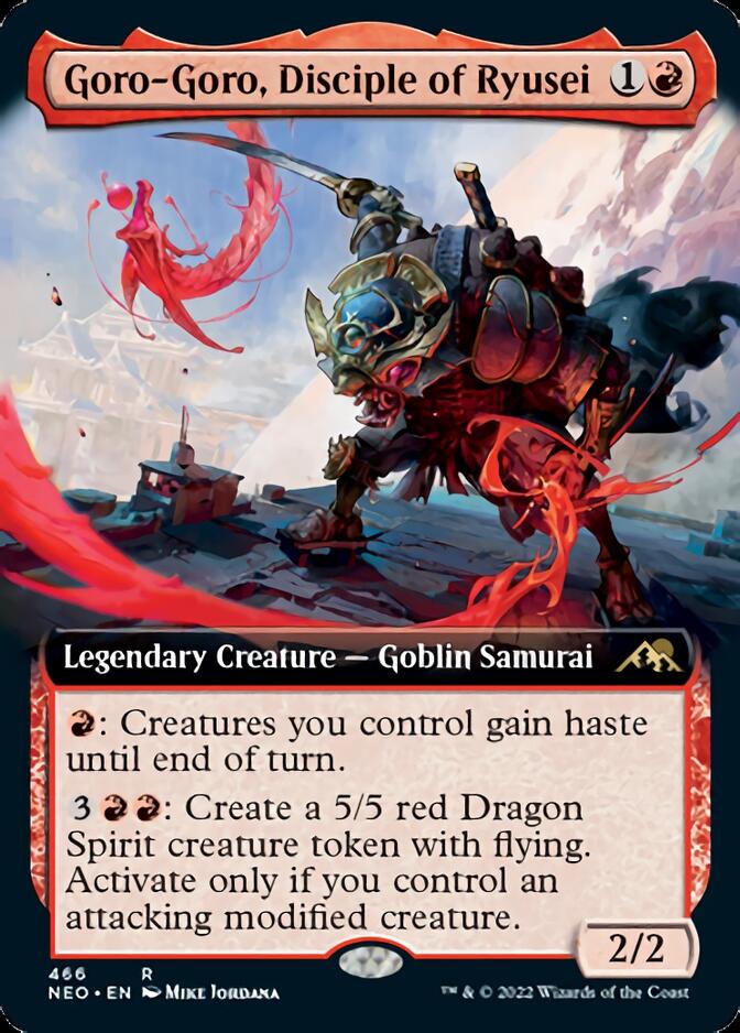 Goro-Goro, Disciple of Ryusei (Extended Art) [Kamigawa: Neon Dynasty] | Clutch Gaming