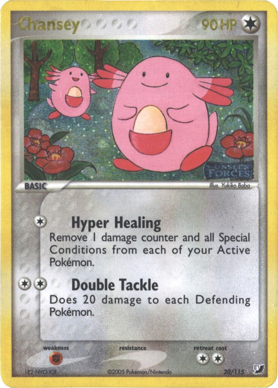 Chansey (20/115) (Stamped) [EX: Unseen Forces] | Clutch Gaming