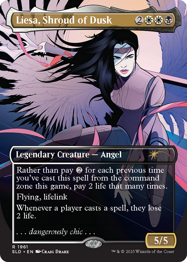 Liesa, Shroud of Dusk (Rainbow Foil) [Secret Lair Drop Series] | Clutch Gaming