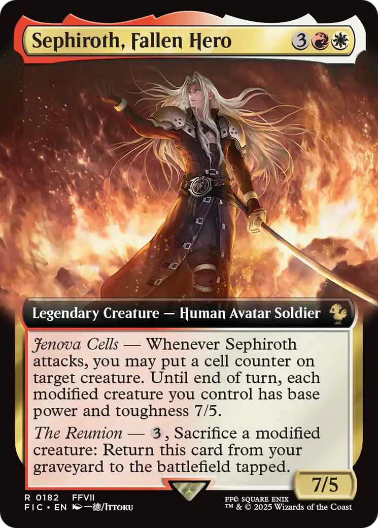 Sephiroth, Fallen Hero (Extended Art) [FINAL FANTASY Commander] | Clutch Gaming