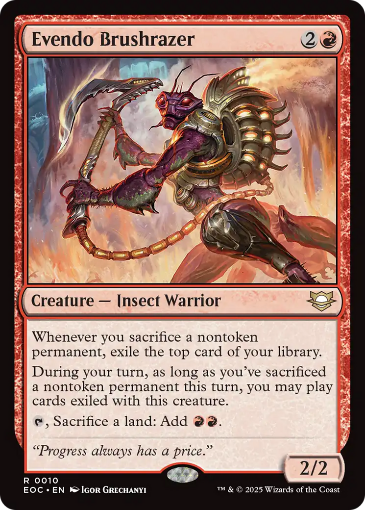 Evendo Brushrazer [Edge of Eternities Commander] | Clutch Gaming