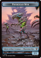 Elemental (0021) // Phyrexian Myr Double-Sided Token [Secrets of Strixhaven Commander Tokens] | Clutch Gaming