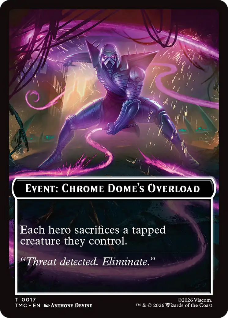 Event: Chrome Dome's Overload [Teenage Mutant Ninja Turtles Commander Tokens] | Clutch Gaming