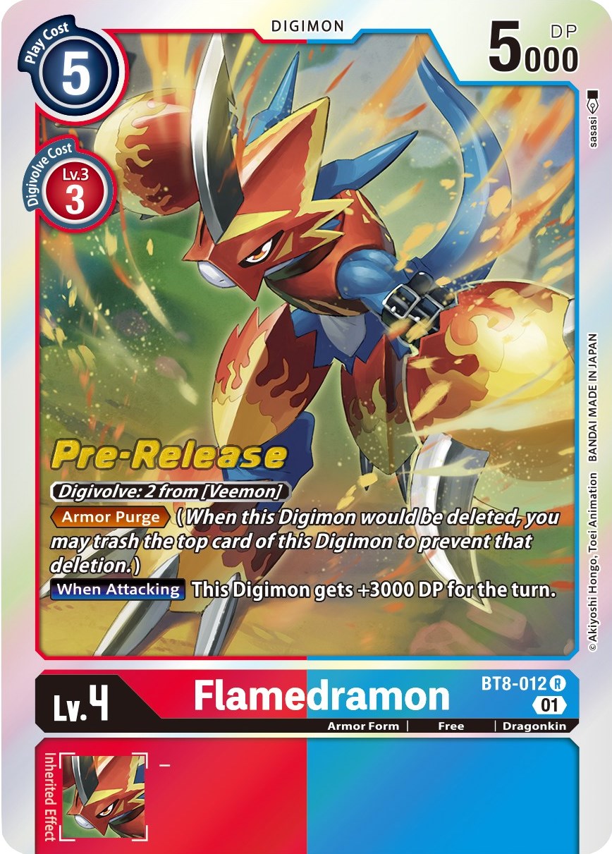 Flamedramon [BT8-012] [New Awakening Pre-Release Cards] | Clutch Gaming