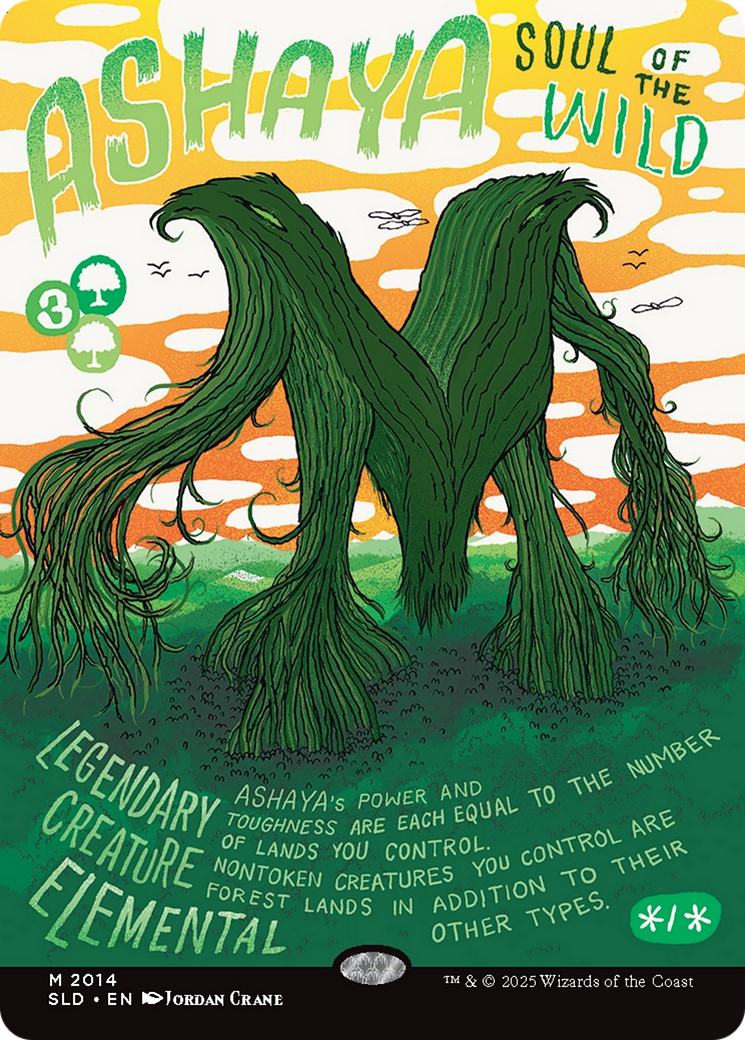 Ashaya, Soul of the Wild (Rainbow Foil) [Secret Lair Drop Series] | Clutch Gaming