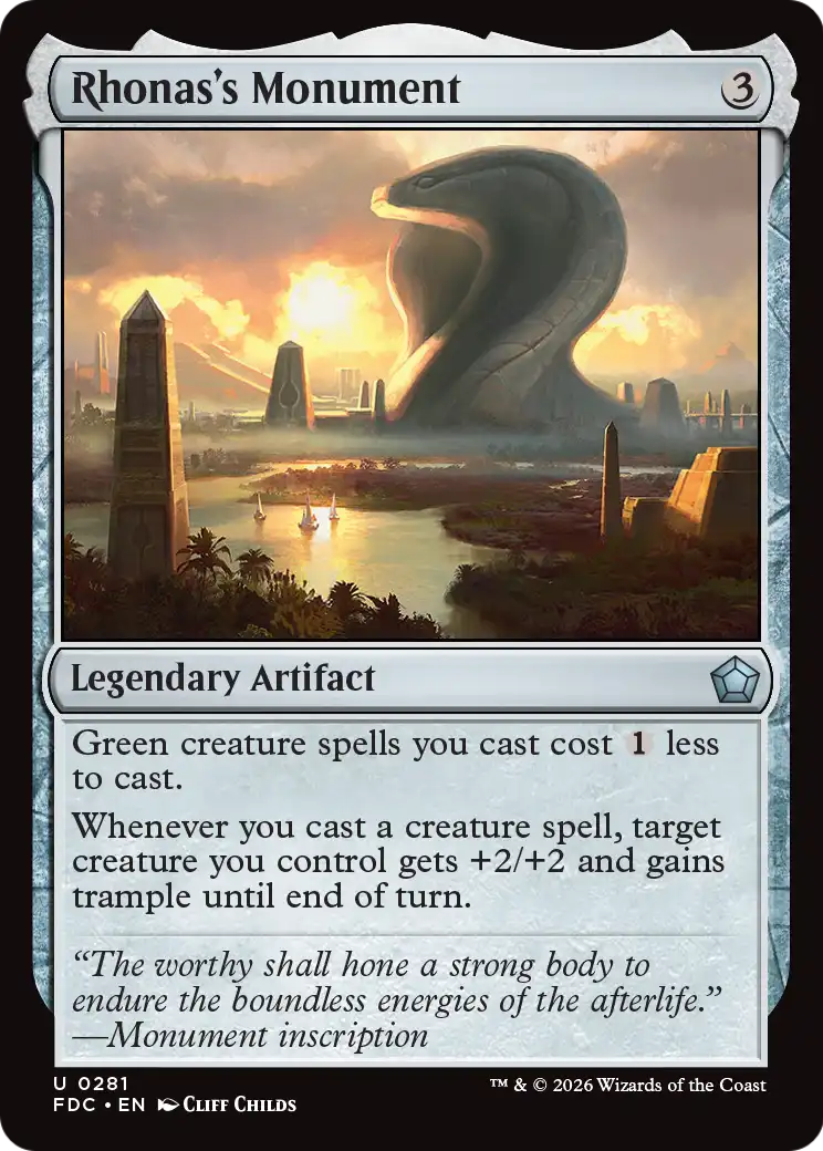 Rhonas's Monument [Foundations Commander] | Clutch Gaming