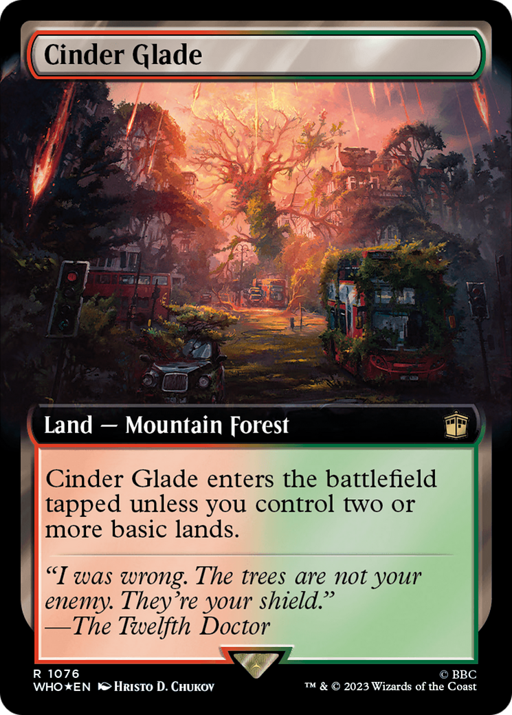 Cinder Glade (Extended Art) (Surge Foil) [Doctor Who] | Clutch Gaming