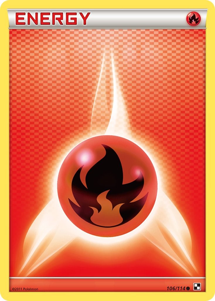 Fire Energy (106/114) [Black & White: Base Set] | Clutch Gaming