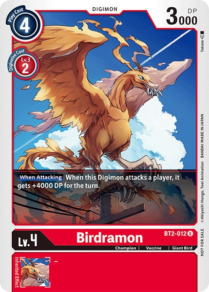 Birdramon [BT2-012] (Official Tournament Pack Vol.3) [Release Special Booster Promos] | Clutch Gaming