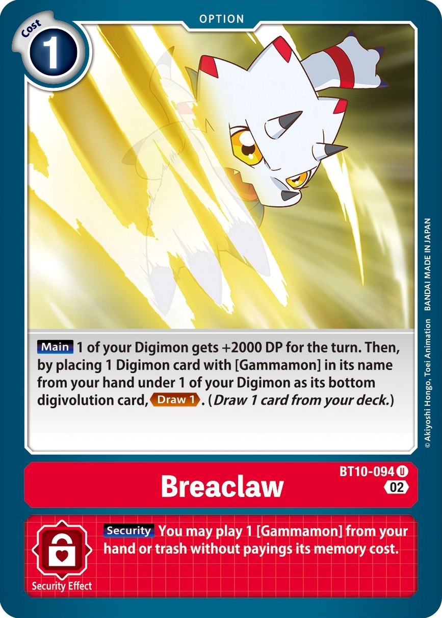 Breaclaw [BT10-094] [Xros Encounter] | Clutch Gaming