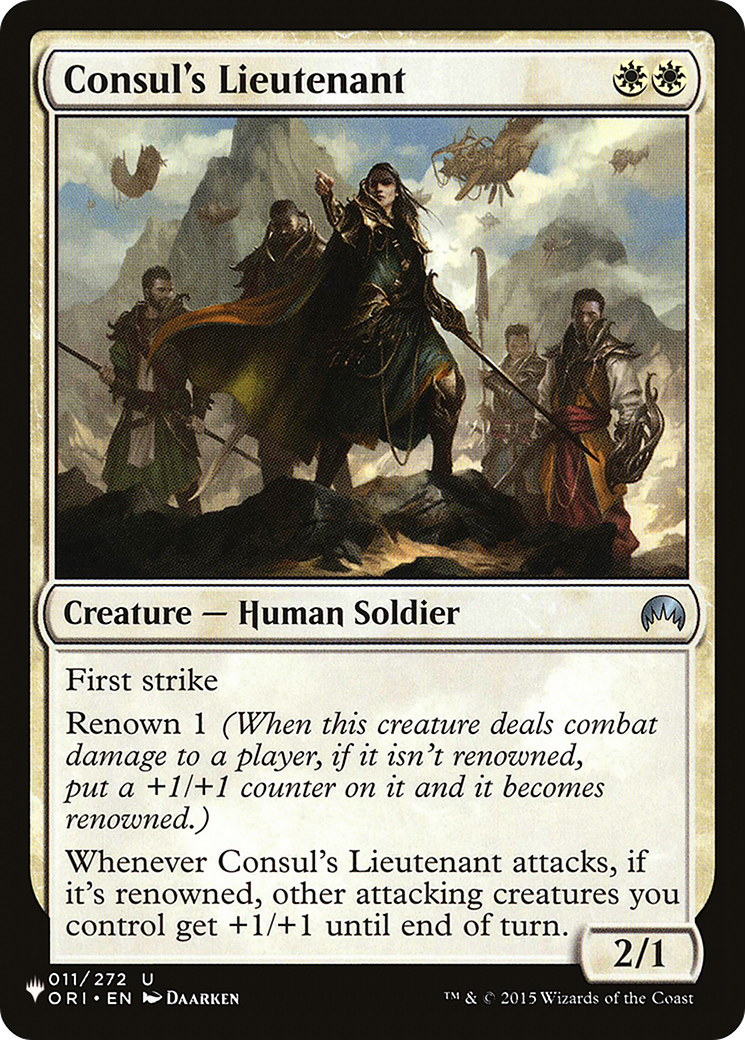 Consul's Lieutenant [The List] | Clutch Gaming