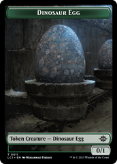 Dinosaur Egg // Dinosaur (0010) Double-Sided Token [The Lost Caverns of Ixalan Tokens] | Clutch Gaming