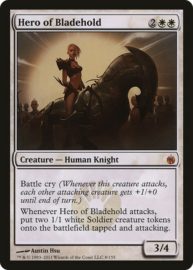 Hero of Bladehold (Mirrodin Besieged) (Oversized) [Oversize Cards] | Clutch Gaming