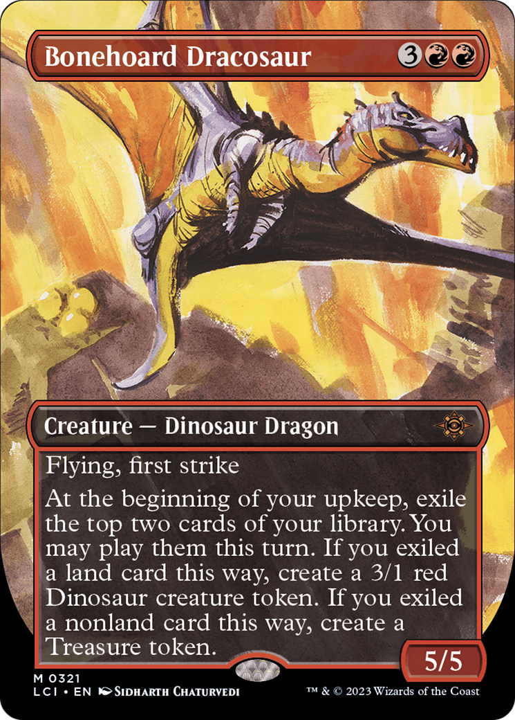 Bonehoard Dracosaur (Borderless) [The Lost Caverns of Ixalan] | Clutch Gaming