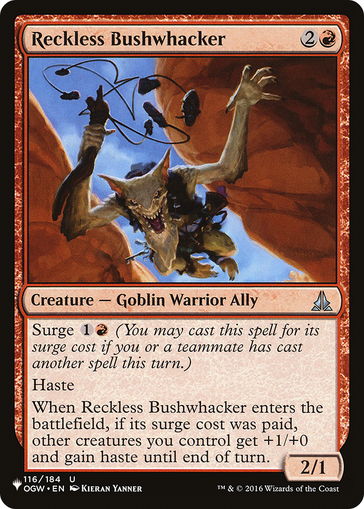 Reckless Bushwhacker [The List Reprints] | Clutch Gaming