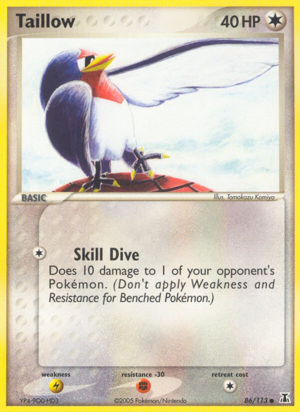 Taillow (86/113) [EX: Delta Species] | Clutch Gaming