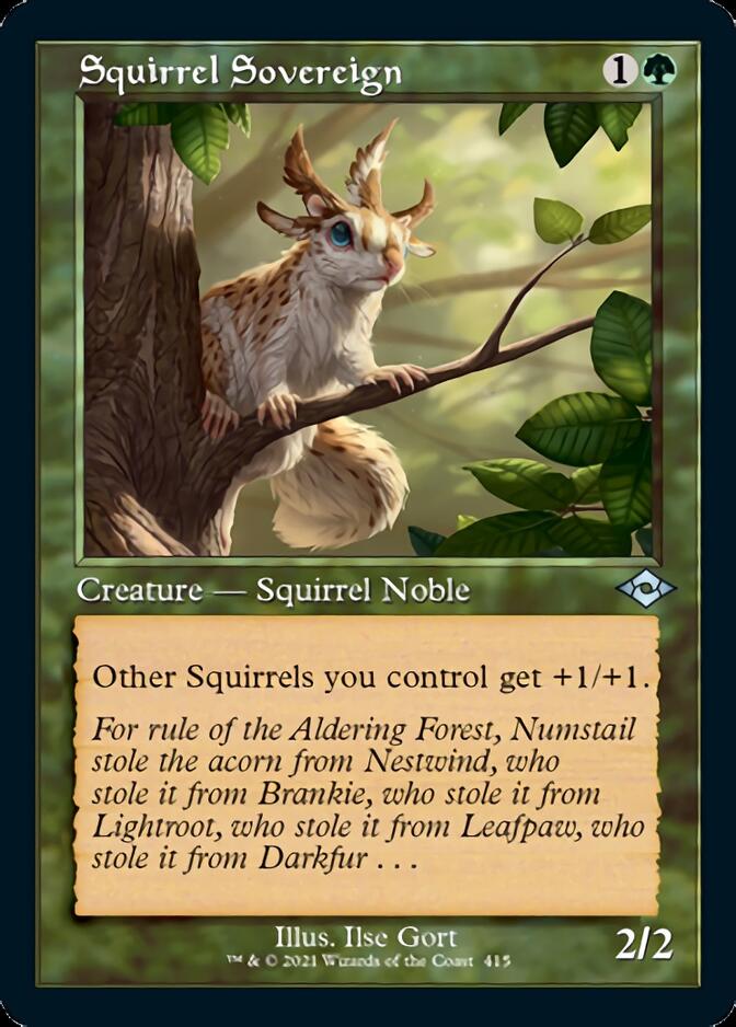 Squirrel Sovereign (Retro Foil Etched) [Modern Horizons 2] | Clutch Gaming