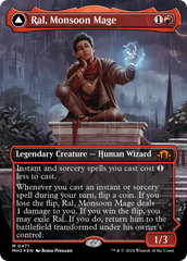 Ral, Monsoon Mage // Ral, Leyline Prodigy (Borderless) (Textured Foil) [Modern Horizons 3] | Clutch Gaming