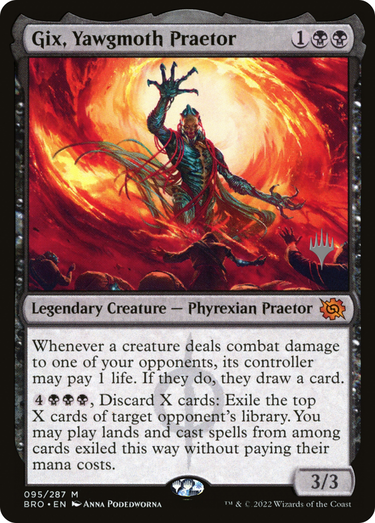 Gix, Yawgmoth Praetor (Promo Pack) [The Brothers' War Promos] | Clutch Gaming