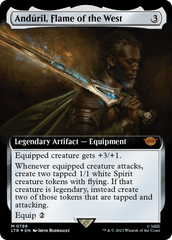 Anduril, Flame of the West (Extended Art) (Surge Foil) [The Lord of the Rings: Tales of Middle-Earth] | Clutch Gaming