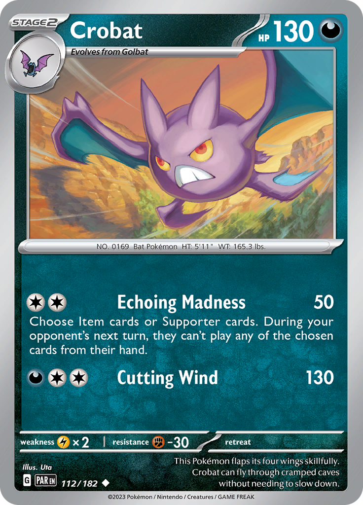 Crobat (112/182) [Scarlet & Violet: Paradox Rift] | Clutch Gaming