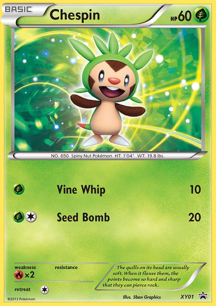 Chespin (XY01) [XY: Black Star Promos] | Clutch Gaming