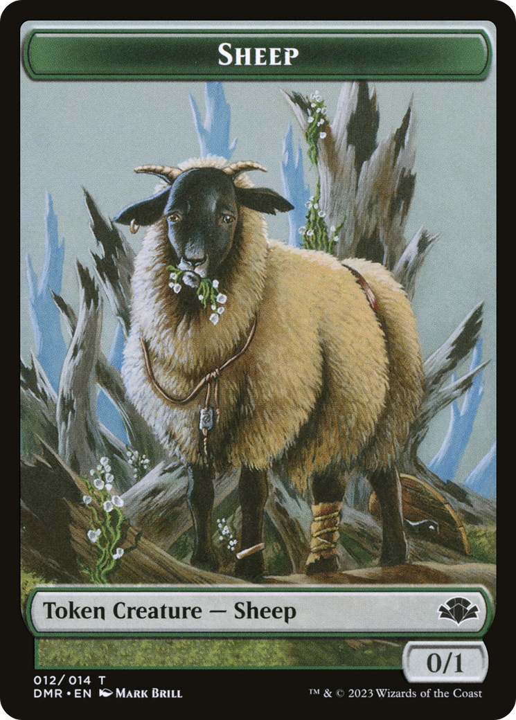 Sheep Token [Dominaria Remastered Tokens] | Clutch Gaming