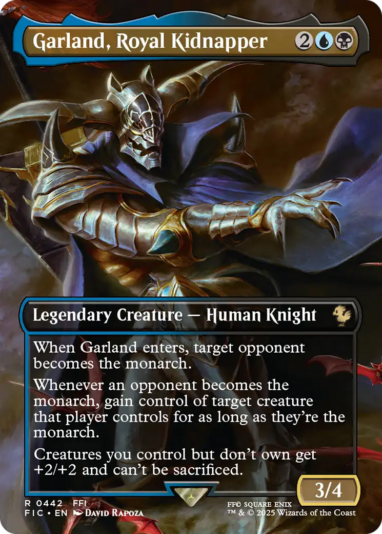 Garland, Royal Kidnapper (Borderless) [FINAL FANTASY Commander] | Clutch Gaming