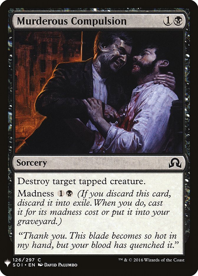 Murderous Compulsion [Mystery Booster] | Clutch Gaming