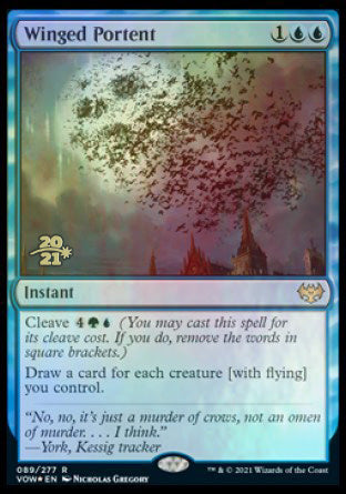 Winged Portent [Innistrad: Crimson Vow Prerelease Promos] | Clutch Gaming