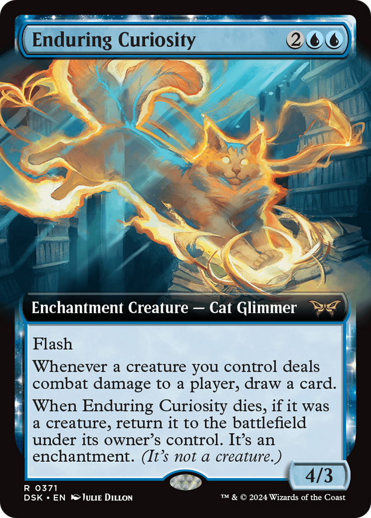 Enduring Curiosity (Extended Art) [Duskmourn: House of Horror] | Clutch Gaming