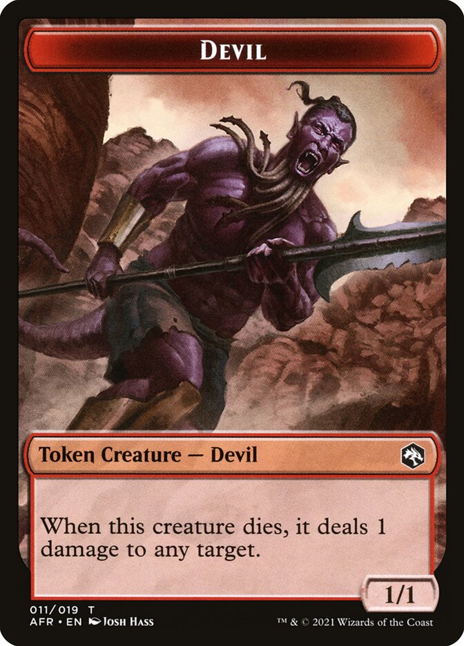 Devil // Zombie Double-Sided Token [Dungeons & Dragons: Adventures in the Forgotten Realms Tokens] | Clutch Gaming