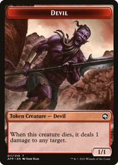 Devil // Icingdeath, Frost Tongue Double-Sided Token [Dungeons & Dragons: Adventures in the Forgotten Realms Tokens] | Clutch Gaming