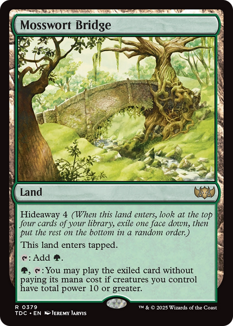 Mosswort Bridge [Tarkir: Dragonstorm Commander] | Clutch Gaming