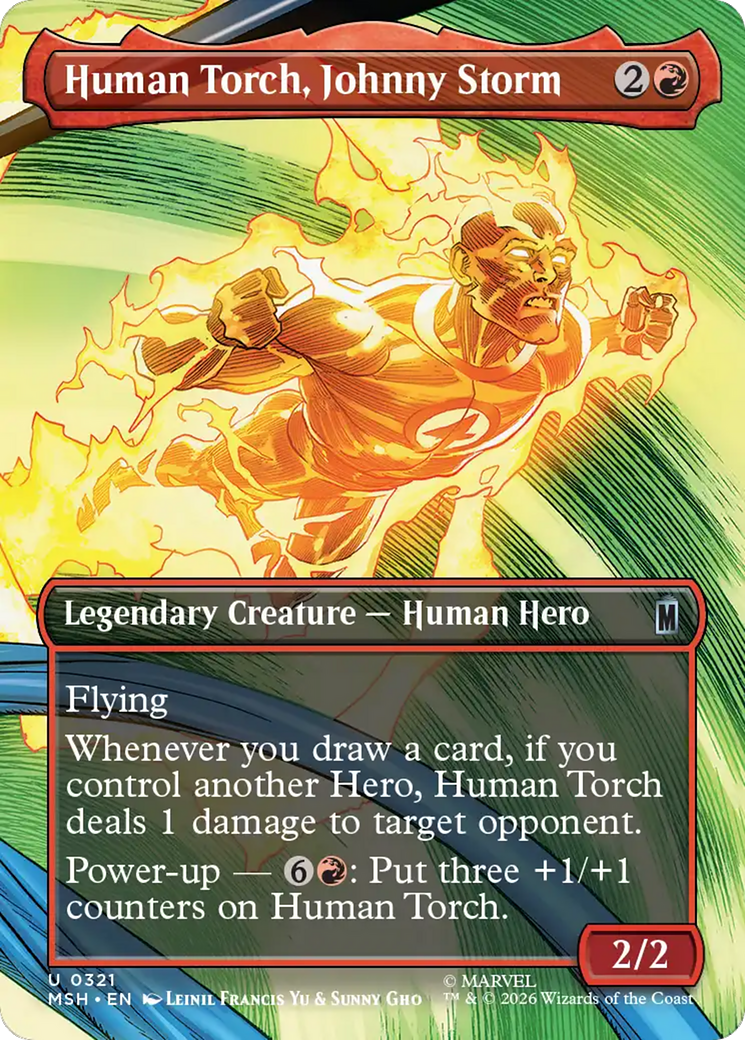 Human Torch, Johnny Storm (Borderless) [Marvel Super Heroes] | Clutch Gaming