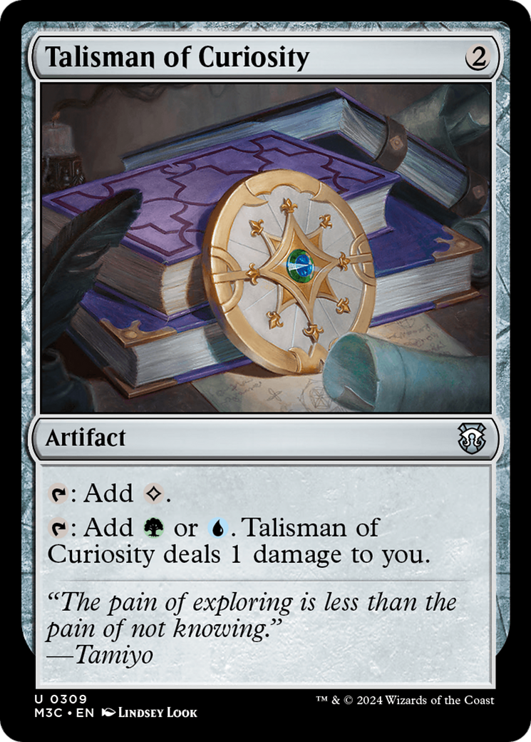 Talisman of Curiosity (Ripple Foil) [Modern Horizons 3 Commander] | Clutch Gaming