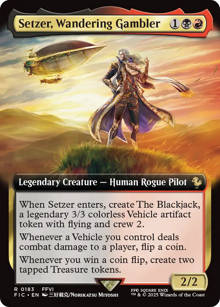 Setzer, Wandering Gambler (Extended Art) [FINAL FANTASY Commander] | Clutch Gaming