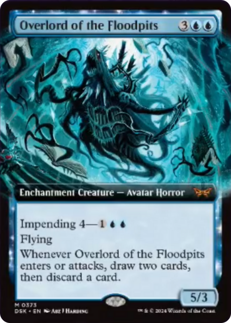 Overlord of the Floodpits (Extended Art) [Duskmourn: House of Horror] | Clutch Gaming