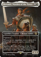 Boromir, Warden of the Tower (Borderless Alternate Art) [The Lord of the Rings: Tales of Middle-Earth] | Clutch Gaming