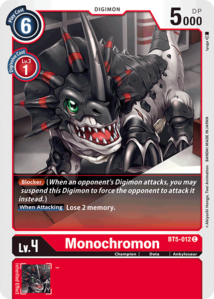 Monochromon [BT5-012] [Battle of Omni] | Clutch Gaming