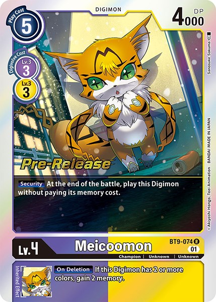 Meicoomon [BT9-074] [X Record Pre-Release Promos] | Clutch Gaming