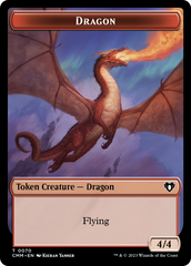 Dragon // Kor Ally Double-Sided Token [Commander Masters Tokens] | Clutch Gaming