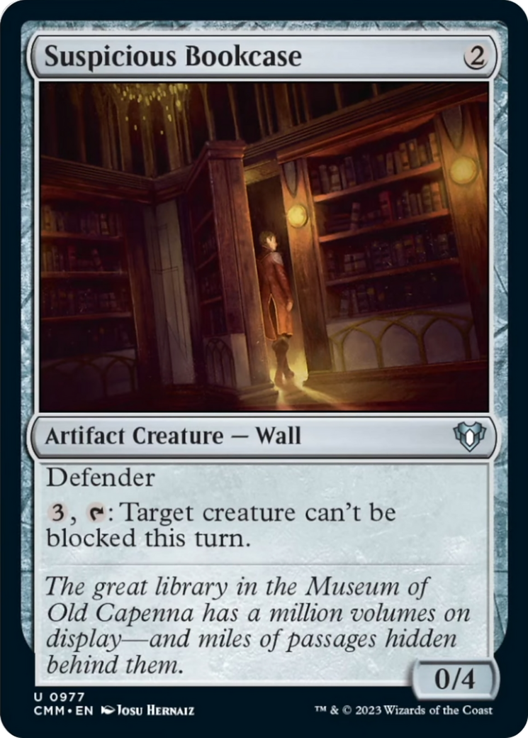 Suspicious Bookcase [Commander Masters] | Clutch Gaming