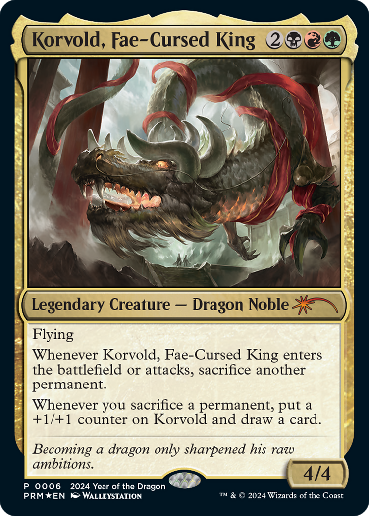 Korvold, Fae-Cursed King (Year of the Dragon 2024) [Standard Showdown Promos] | Clutch Gaming