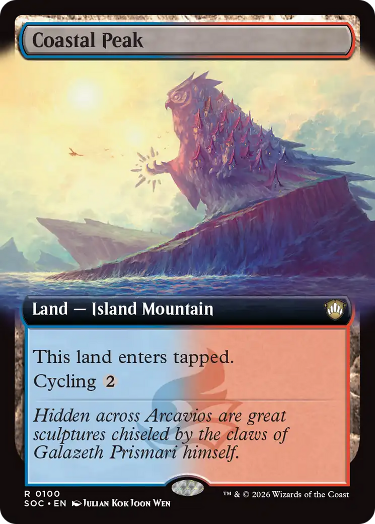 Coastal Peak (Extended Art) [Secrets of Strixhaven Commander] | Clutch Gaming